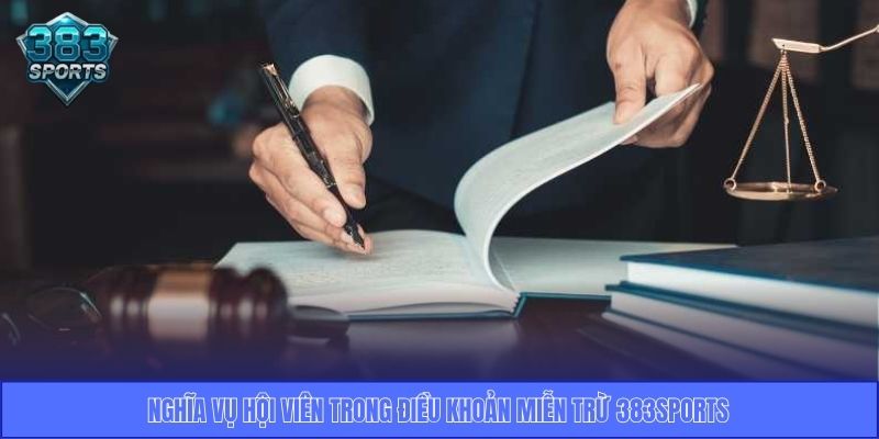 Nghĩa vụ hội viên trong điều khoản miễn trừ 383Sports